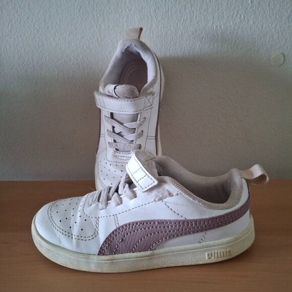 Puma Kids White and Pink Sneakers - Size US 10C (EUR 27) - Picture 9 of 9
